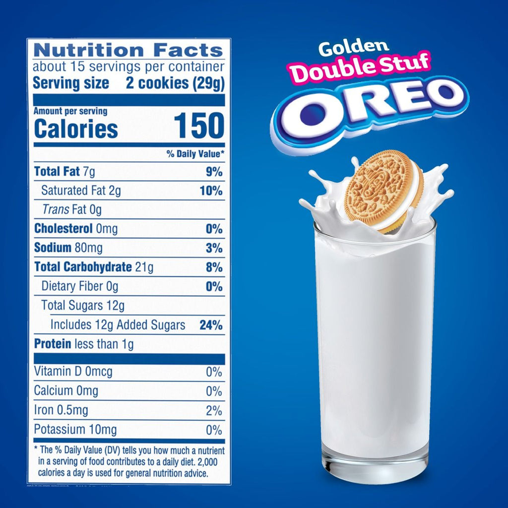 Golden Double Stuf Sandwich Cookies, Family Size Z7