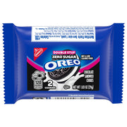 Zero Sugar Double Stuf Chocolate Sandwich Cookies, Snack Packs, 2 Pack F6