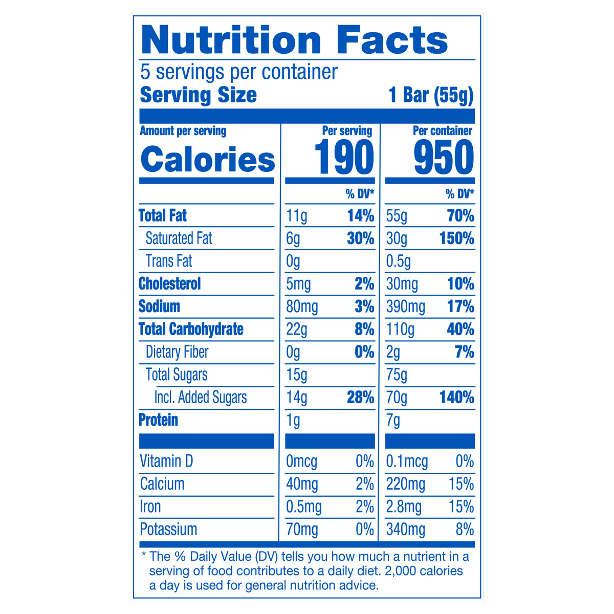 Frozen Dairy Dessert Bars C5
