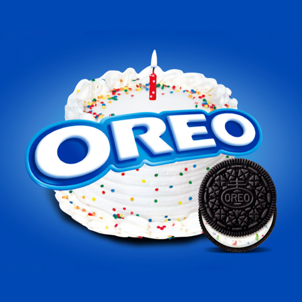 Birthday Cake Creme Chocolate Sandwich Cookies, Family Size, 2 Pack N9