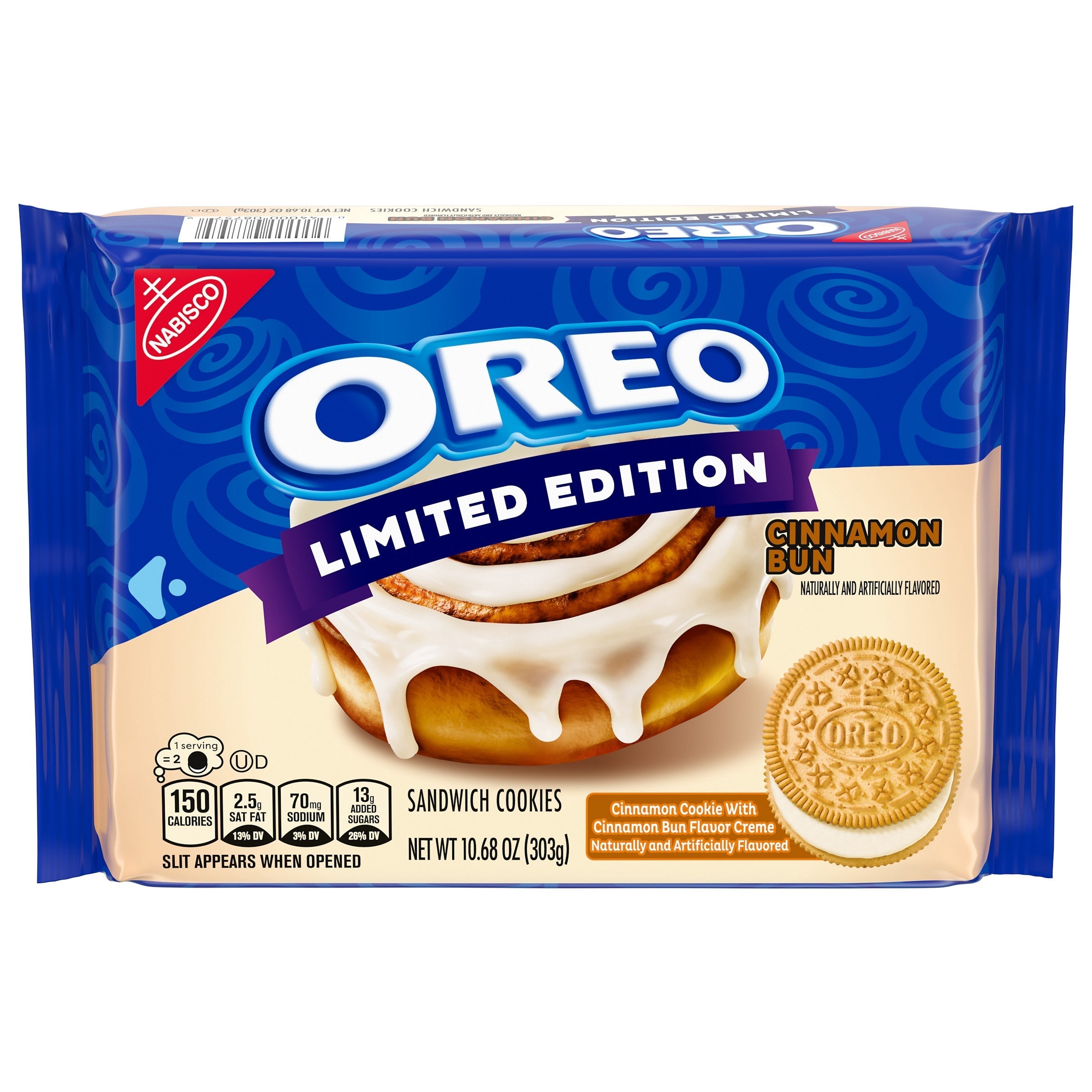 Cinnamon Bun Sandwich Cookies, Limited Edition, 2 Pack M5