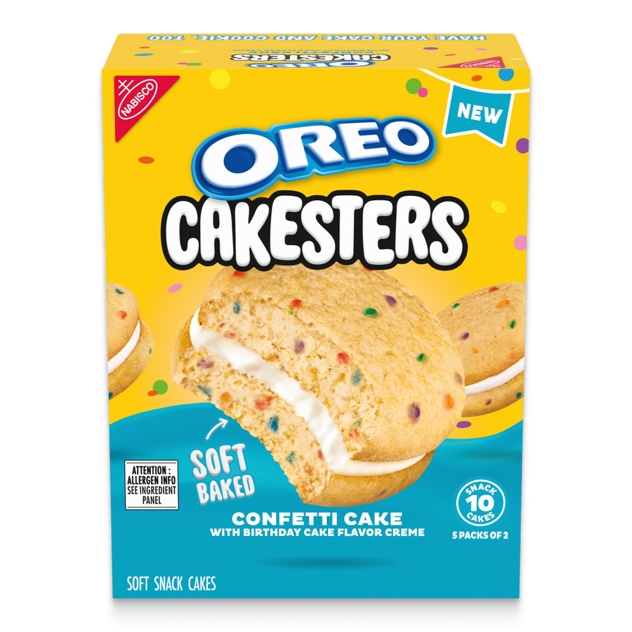 Cakesters Confetti Cake Soft Snack Cakes, Snack Packs N1