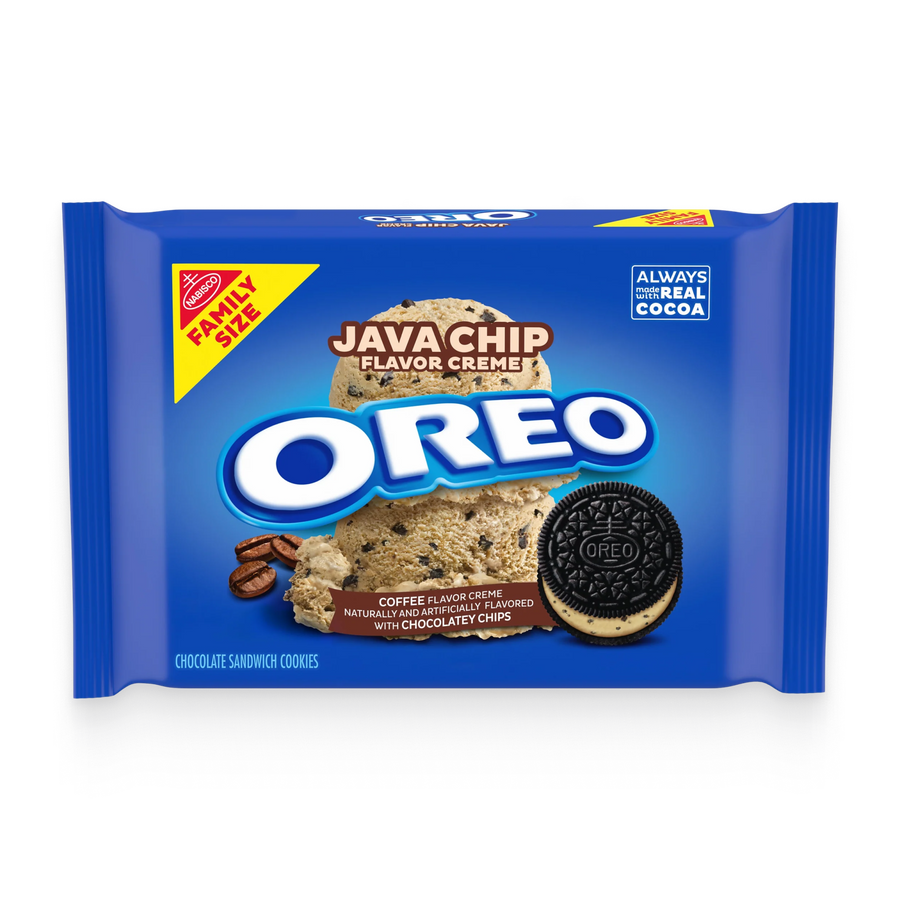 Java Chip Creme Chocolate Sandwich Cookies, Family Size K5