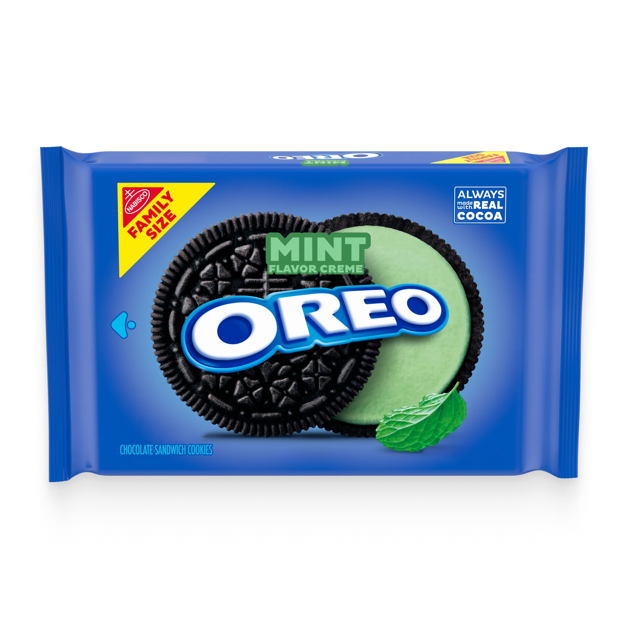 Mint Creme Chocolate Sandwich Cookies, Family Size D9