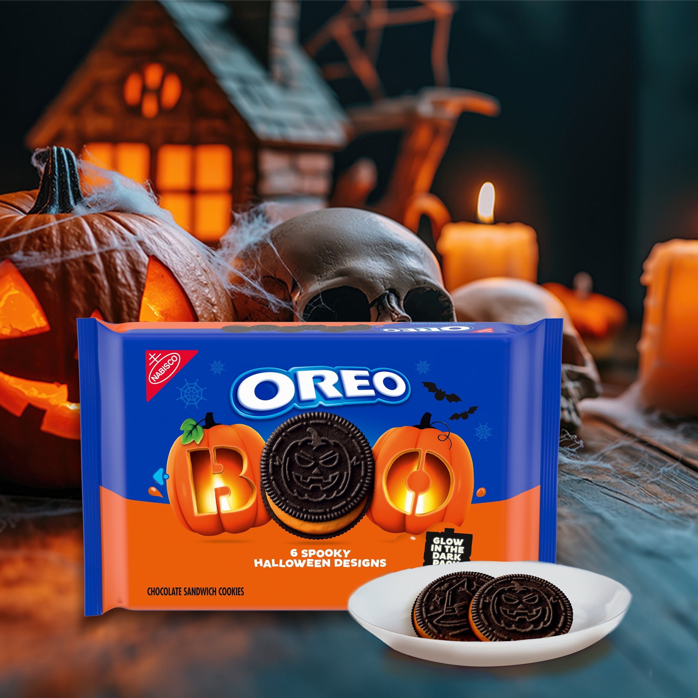 Orange Creme Halloween Cookies, Limited Edition, 2 Pack V4