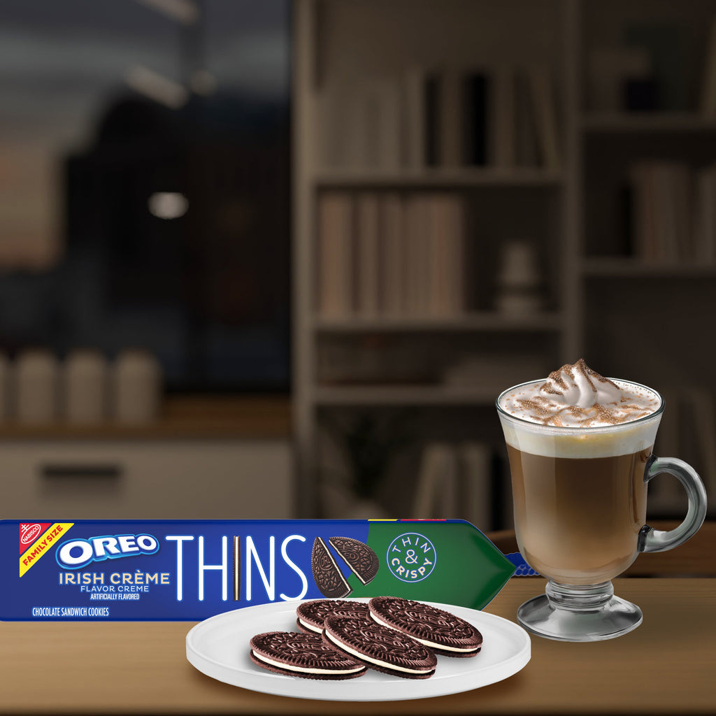 Thins Irish Crème Chocolate Sandwich Cookies, Family Size K3
