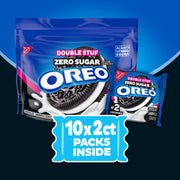 Zero Sugar Double Stuf Chocolate Sandwich Cookies, Snack Packs V8
