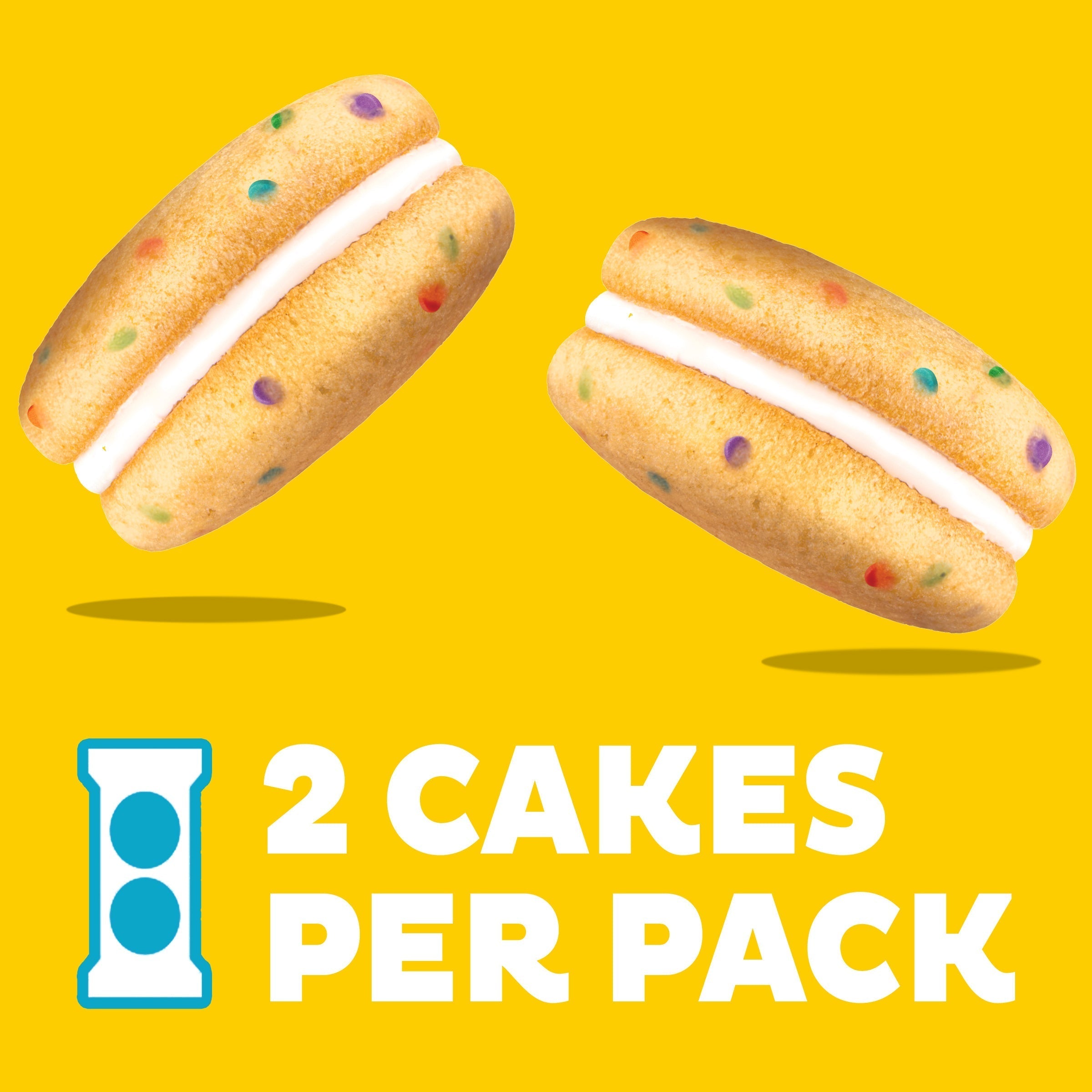 Cakesters Confetti Cake Soft Snack Cakes, Snack Packs, 2 Pack T5