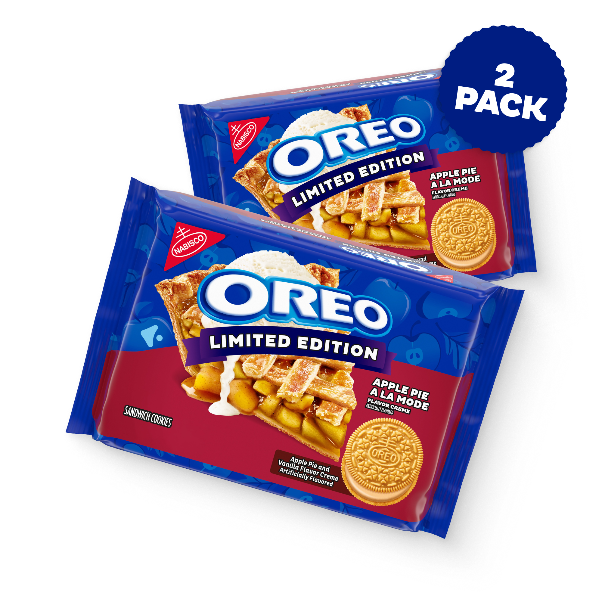 Apple Pie a la Mode Sandwich Cookies, Limited Edition, 2 Pack F3