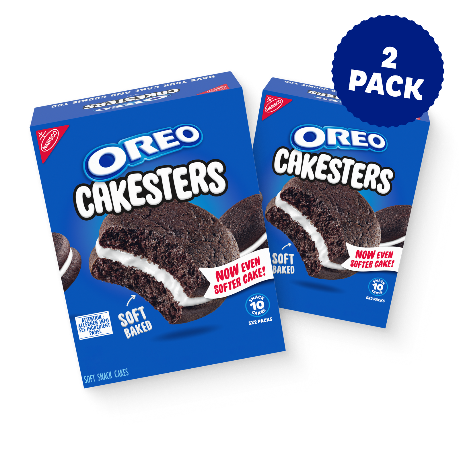 Cakesters Soft Snack Cakes, Snack Packs, 2 Pack H6