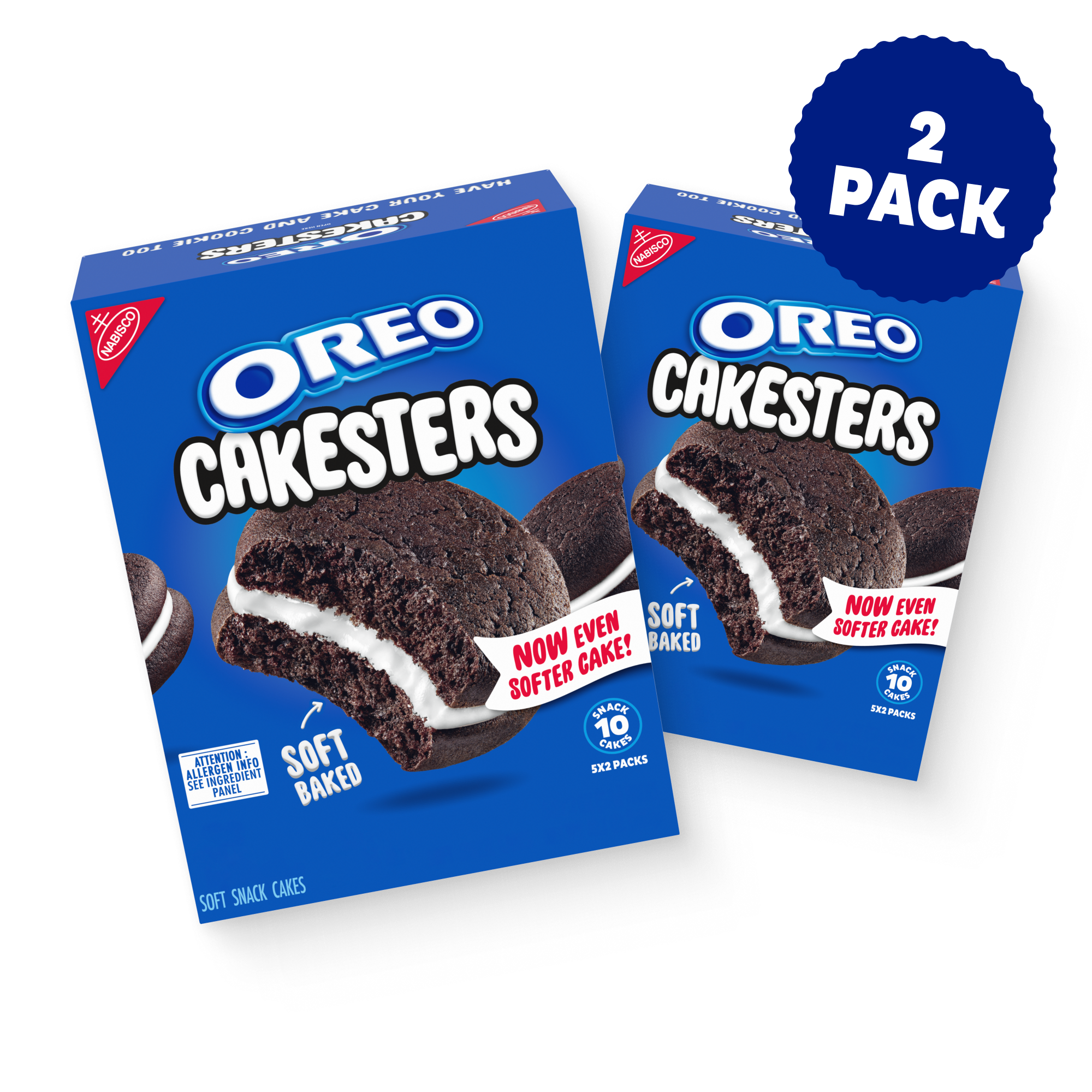 Cakesters Soft Snack Cakes, Snack Packs, 2 Pack H6