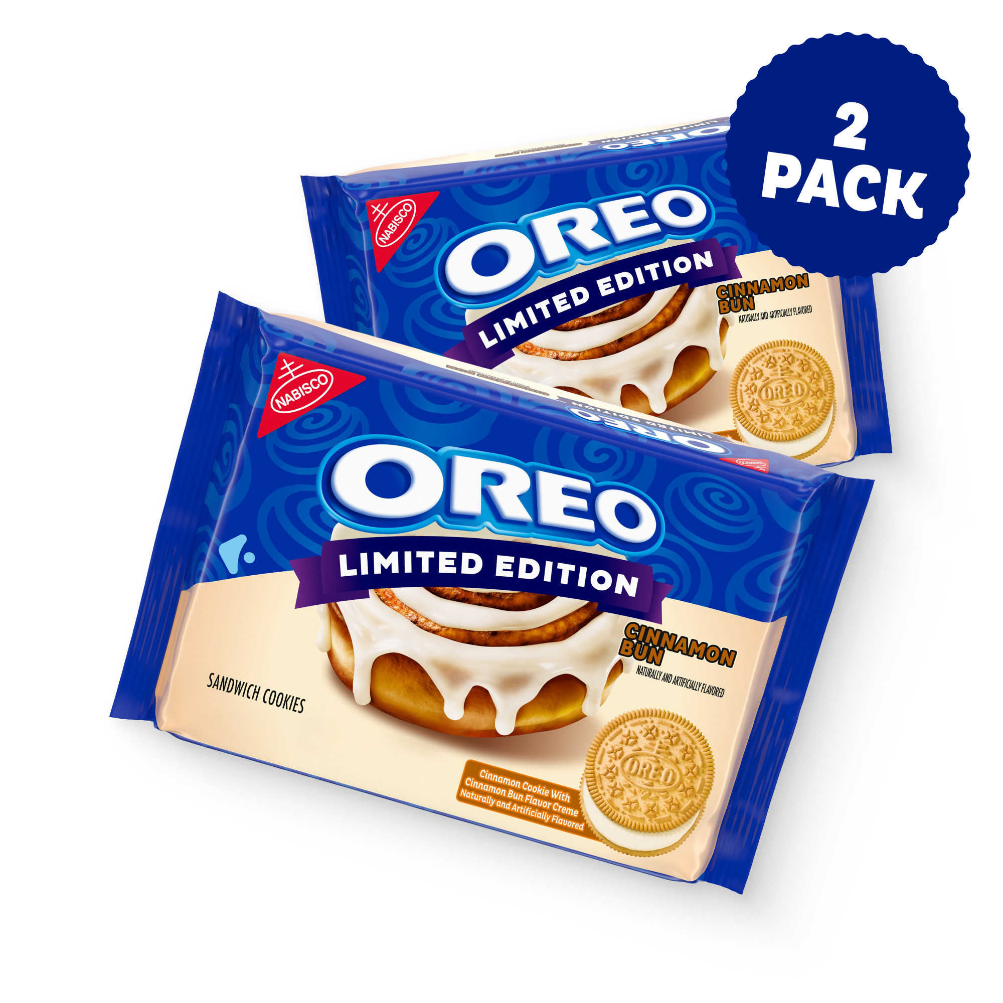 Cinnamon Bun Sandwich Cookies, Limited Edition, 2 Pack M5