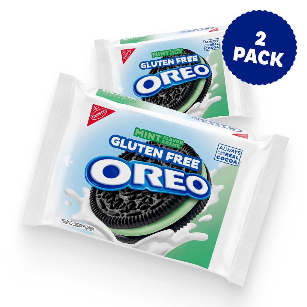 Gluten Free Mint Creme Chocolate Sandwich Cookies, 2 Pack N7