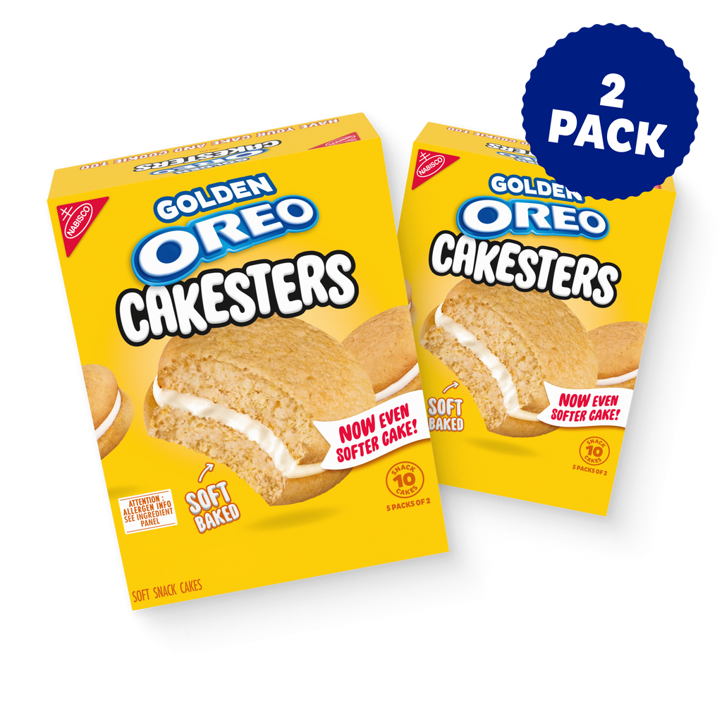 Golden Cakesters Soft Snack Cakes, Snack Packs, 2 Pack A2