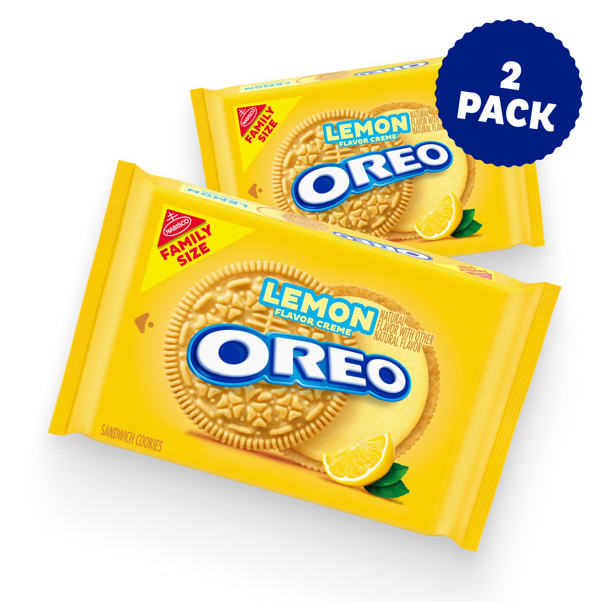 Lemon Creme Sandwich Cookies, Family Size, 2 Pack R4