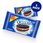 Mega Stuf Chocolate Sandwich Cookies, Family Size, 2 Pack B5