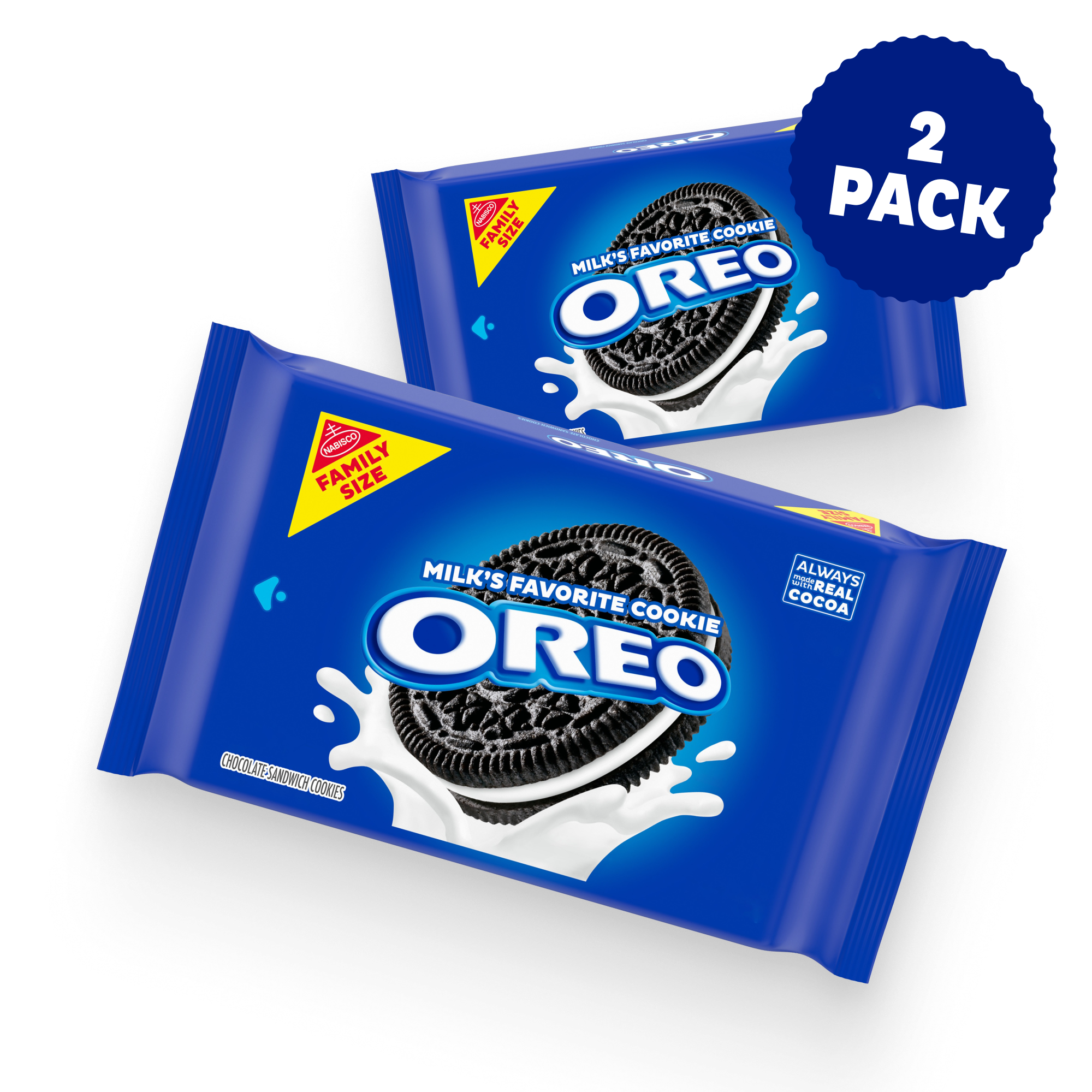 Chocolate Sandwich Cookies, Family Size, 2 Pack D0