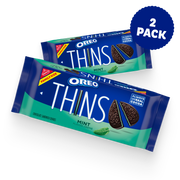 Thins Mint Creme Chocolate Sandwich Cookies, Family Size, 2 Pack K4
