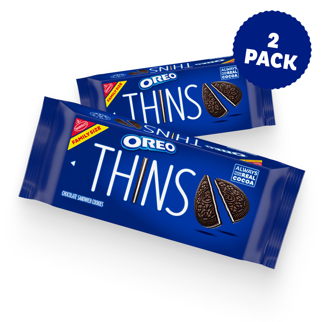 Thins Chocolate Sandwich Cookies, Family Size, 2 Pack D8