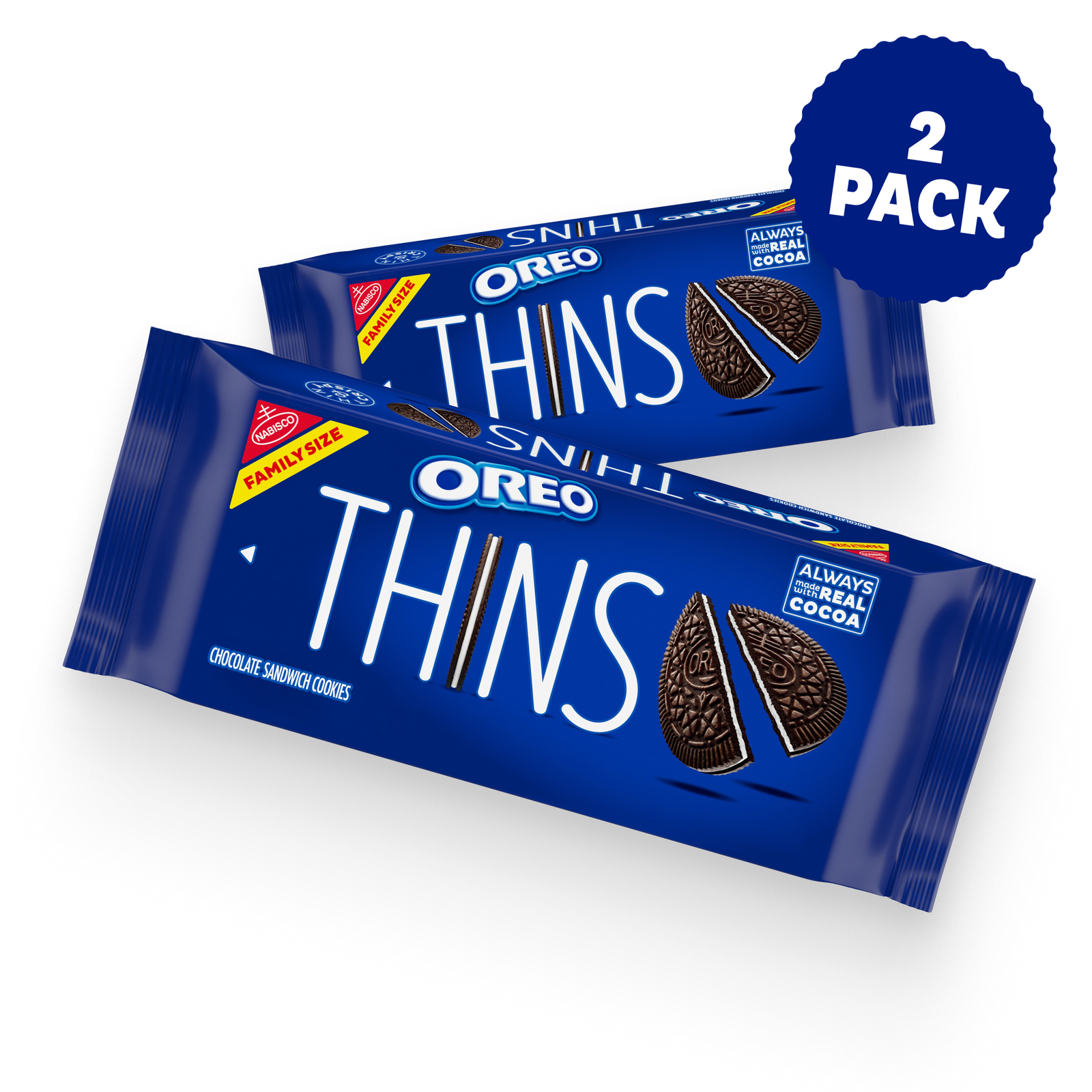 Thins Chocolate Sandwich Cookies, Family Size, 2 Pack D8