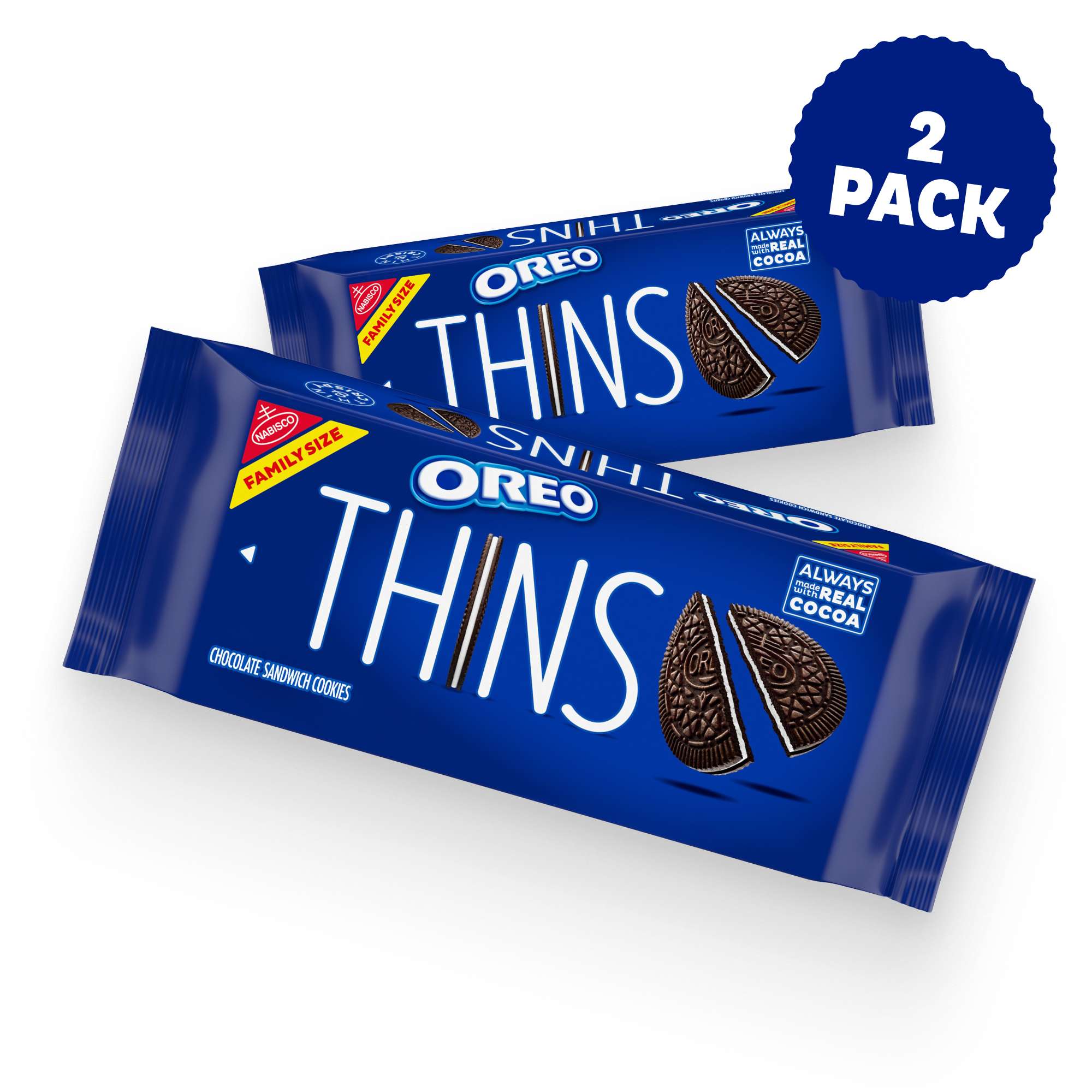 Thins Chocolate Sandwich Cookies, Family Size, 2 Pack D8