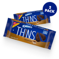 Thins Tiramisu Creme Chocolate Sandwich Cookies, Family Size, 2 Pack J0