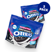 Zero Sugar Double Stuf Chocolate Sandwich Cookies, Snack Packs, 2 Pack F6