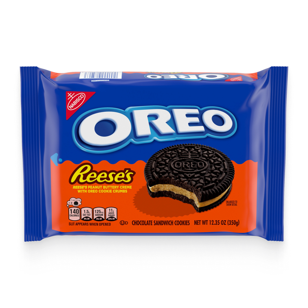 Reese's Peanut Buttery Creme Chocolate Sandwich Cookies E0