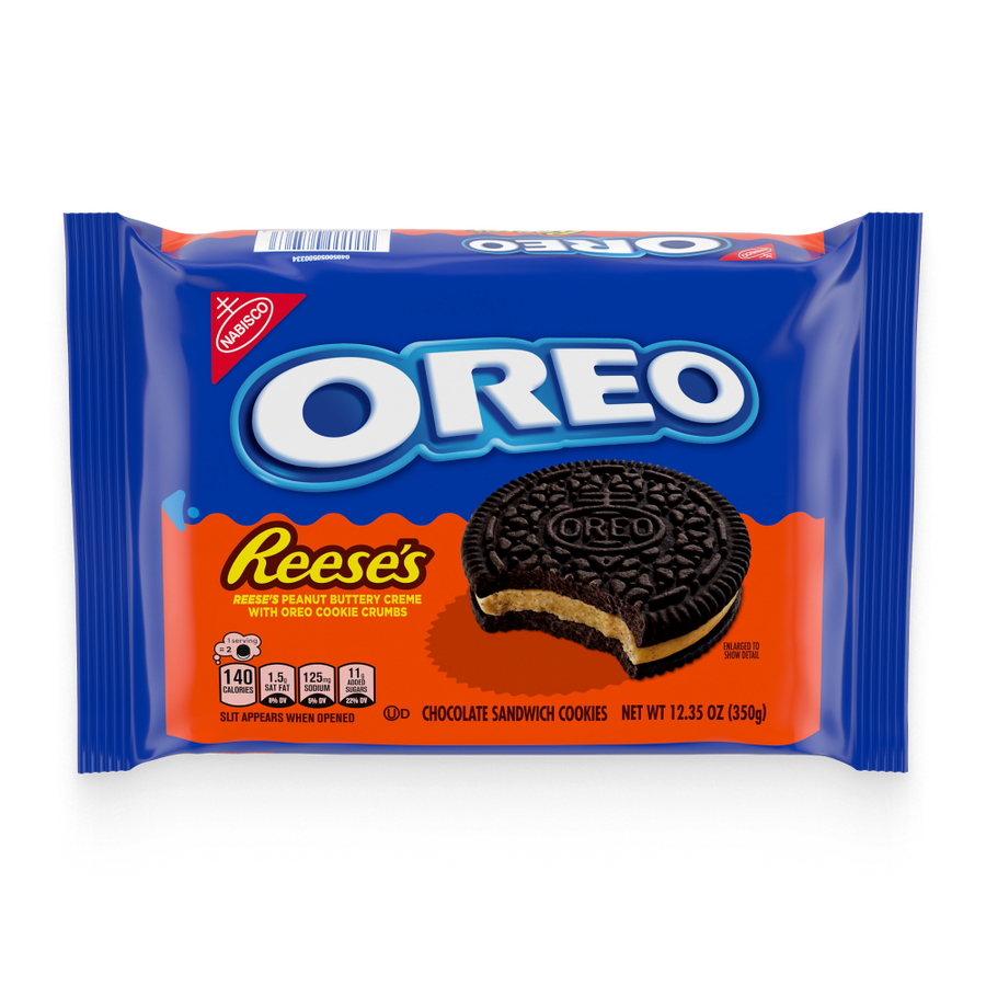 Reese's Peanut Buttery Creme Chocolate Sandwich Cookies E0
