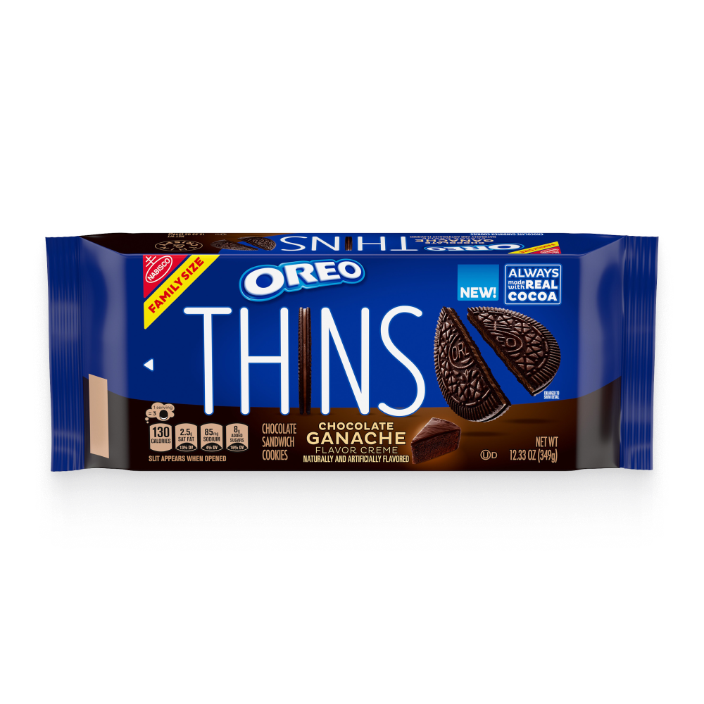 Thins Chocolate Ganache Creme Sandwich Cookies, Family Size W6
