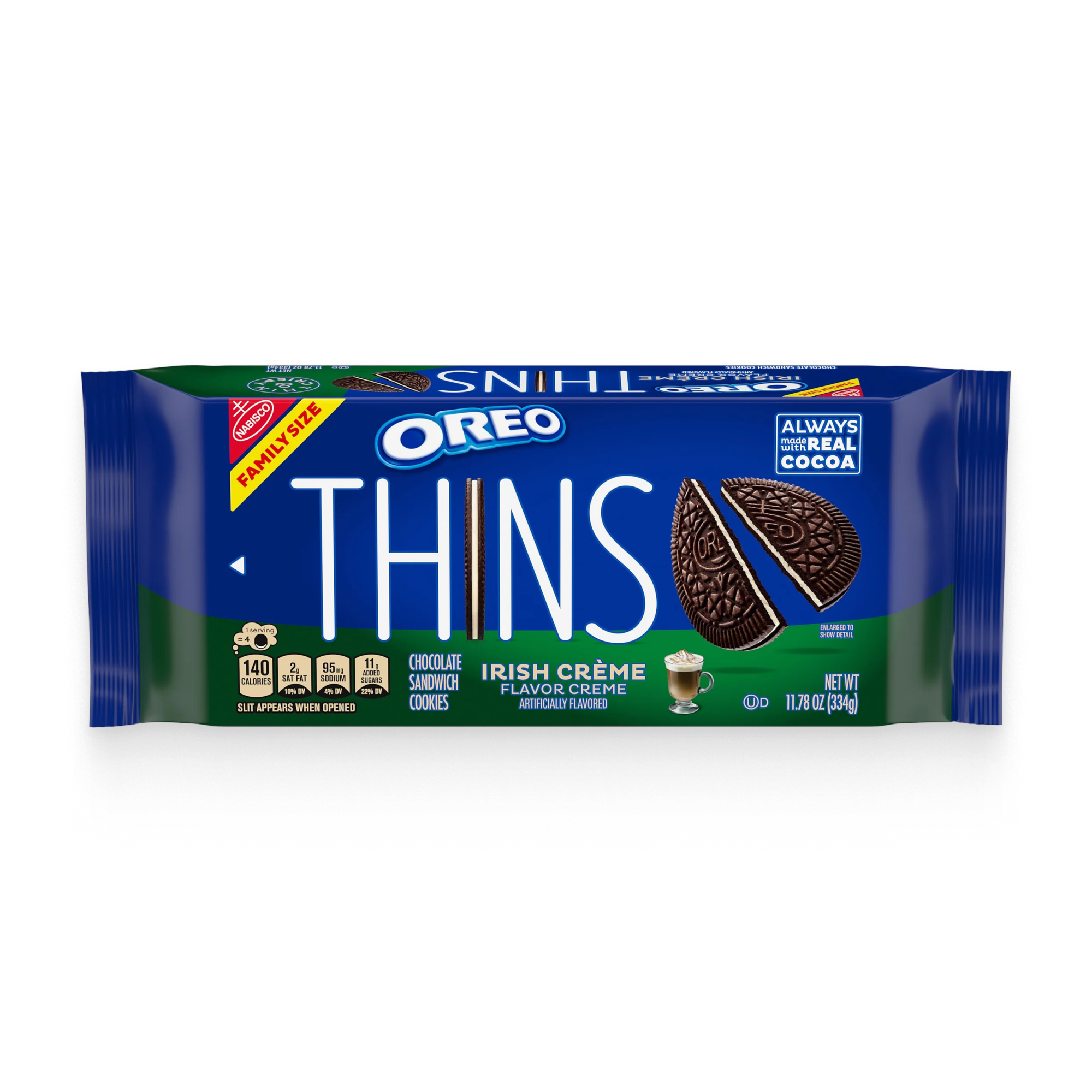 Thins Irish Crème Chocolate Sandwich Cookies, Family Size K3
