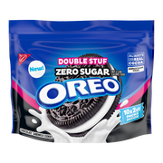 Zero Sugar Double Stuf Chocolate Sandwich Cookies, Snack Packs, 2 Pack F6