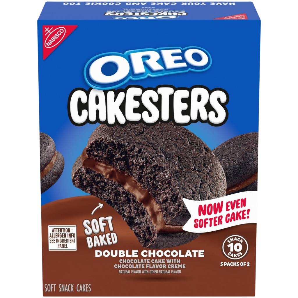 Cakesters Double Chocolate Soft Snack Cakes, Snack Packs F2
