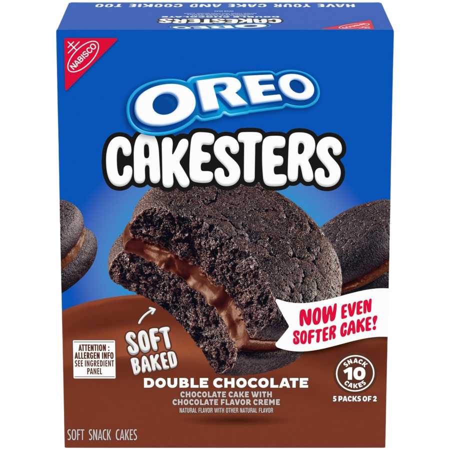 Cakesters Double Chocolate Soft Snack Cakes, Snack Packs F2