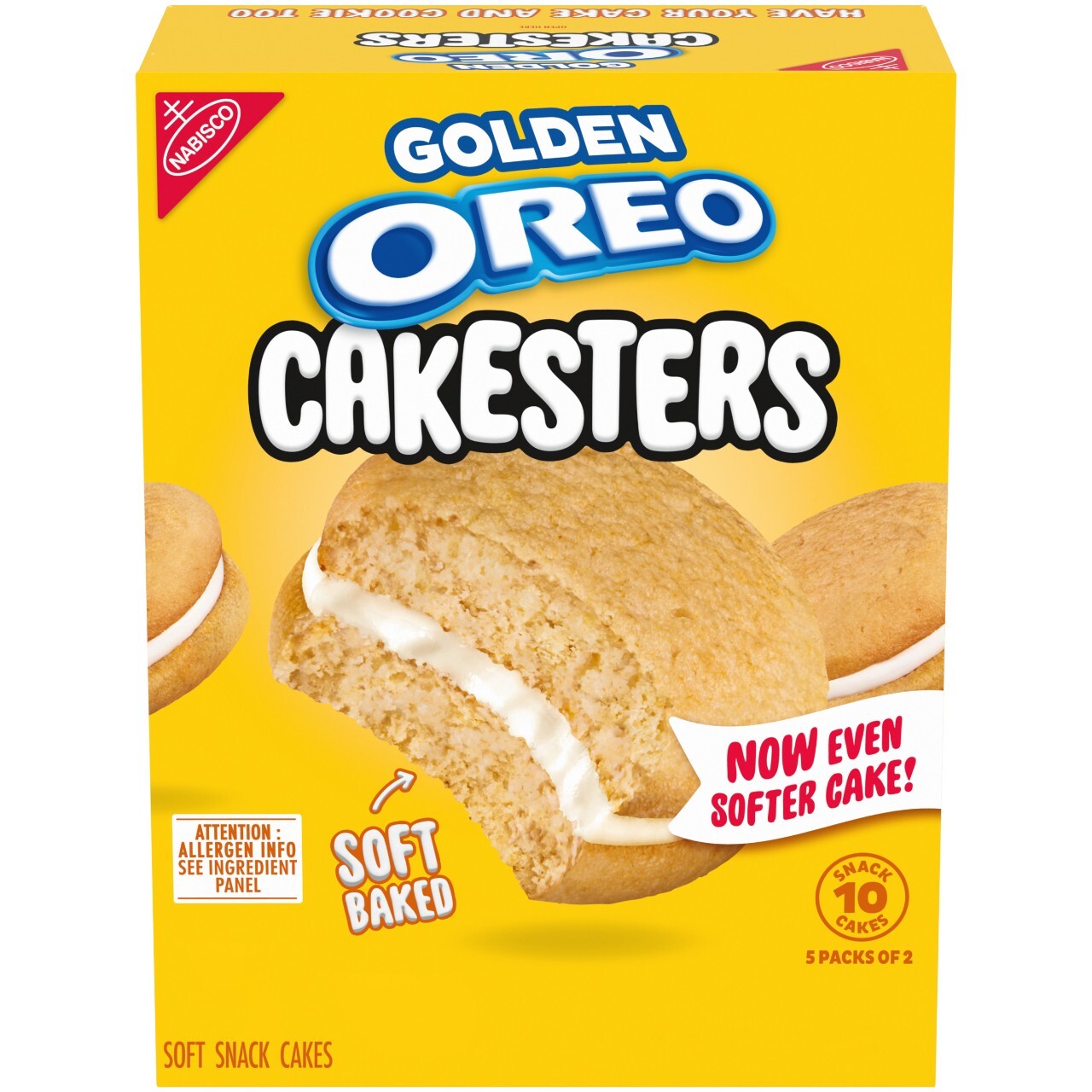 Golden Cakesters Soft Snack Cakes, Snack Packs, 2 Pack A2